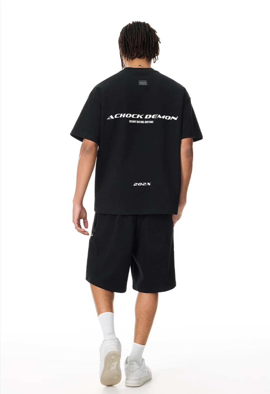 Achock Heavyweight Basic Logo Print Tee