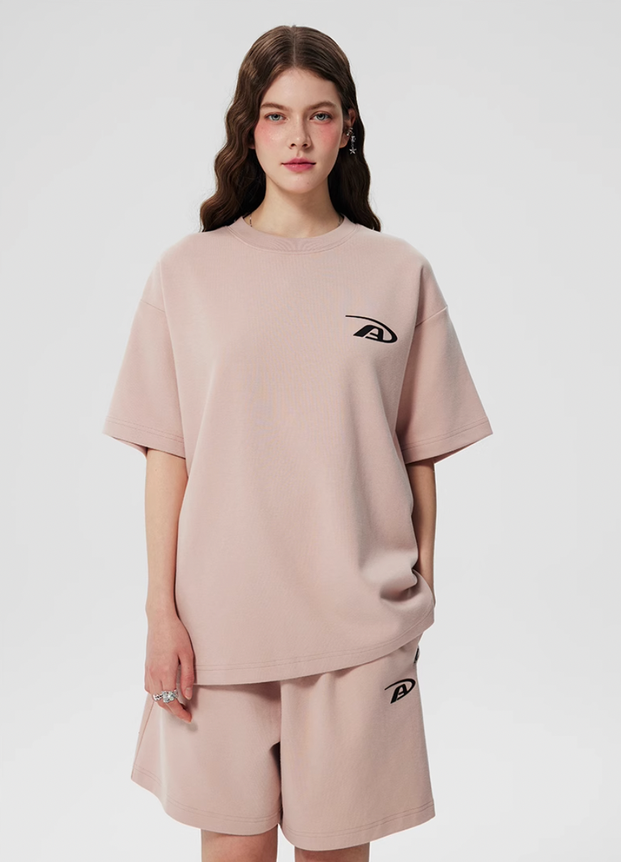 Achock Heavyweight Basic Logo Print Tee