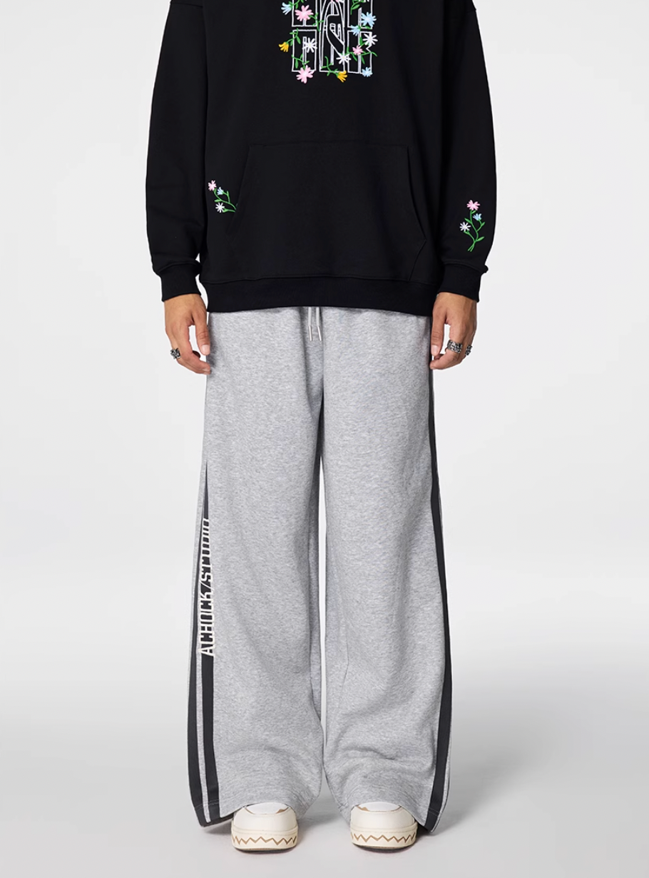 Achock Side Striped Baggy Sweatpants