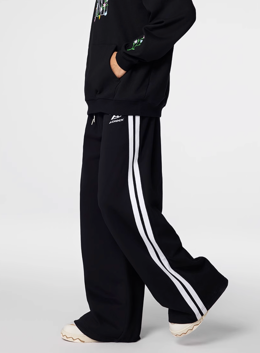 Achock Side Striped Baggy Sweatpants