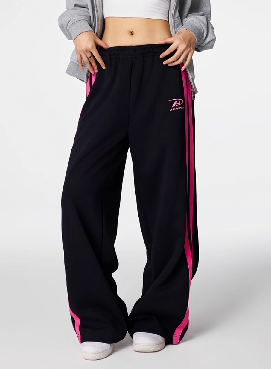 Achock Side Striped Baggy Sweatpants