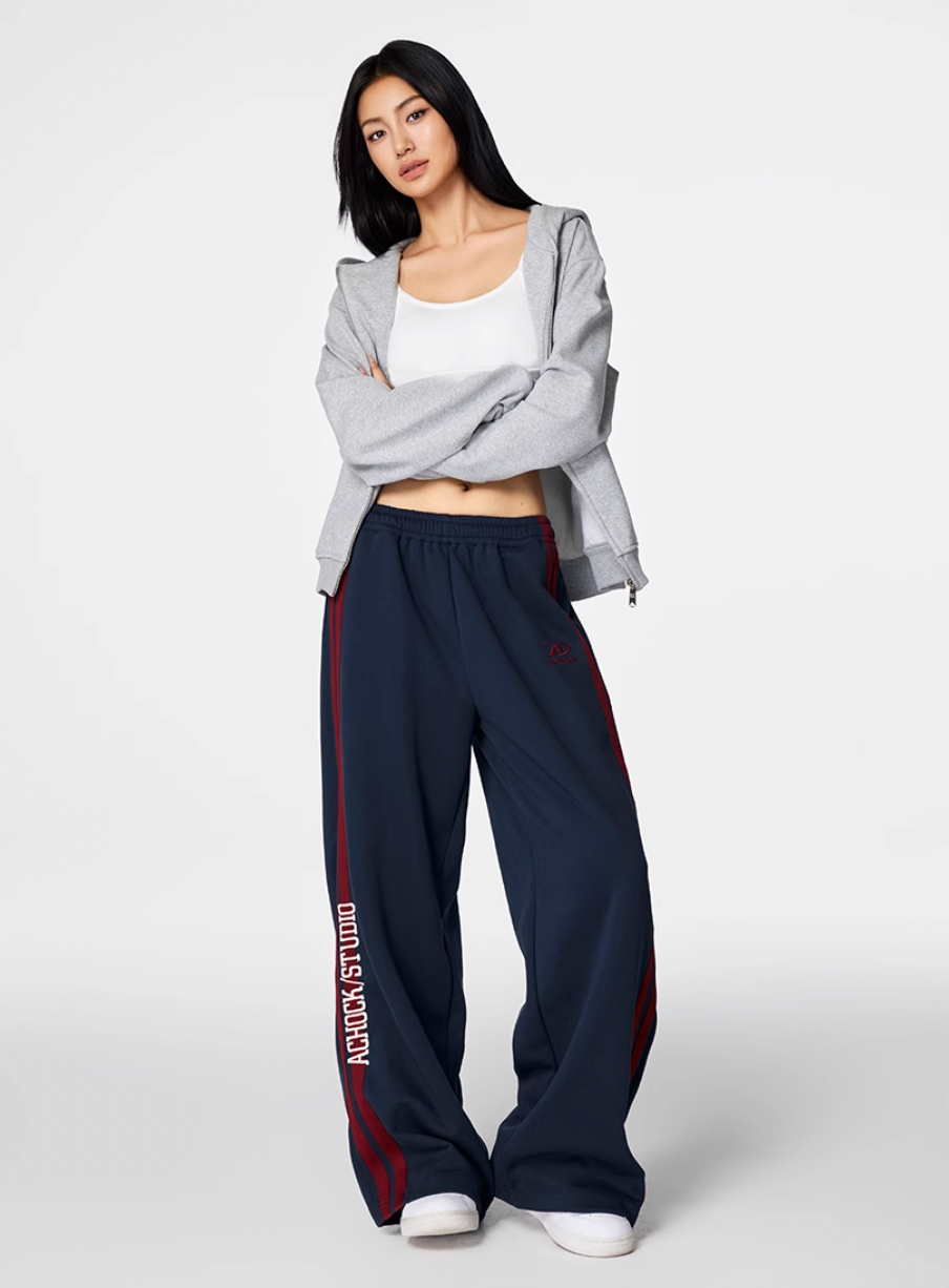 Achock Side Striped Baggy Sweatpants