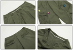 Achock Washed Multi Pocket Flower Embroidery Work Cargo Pants