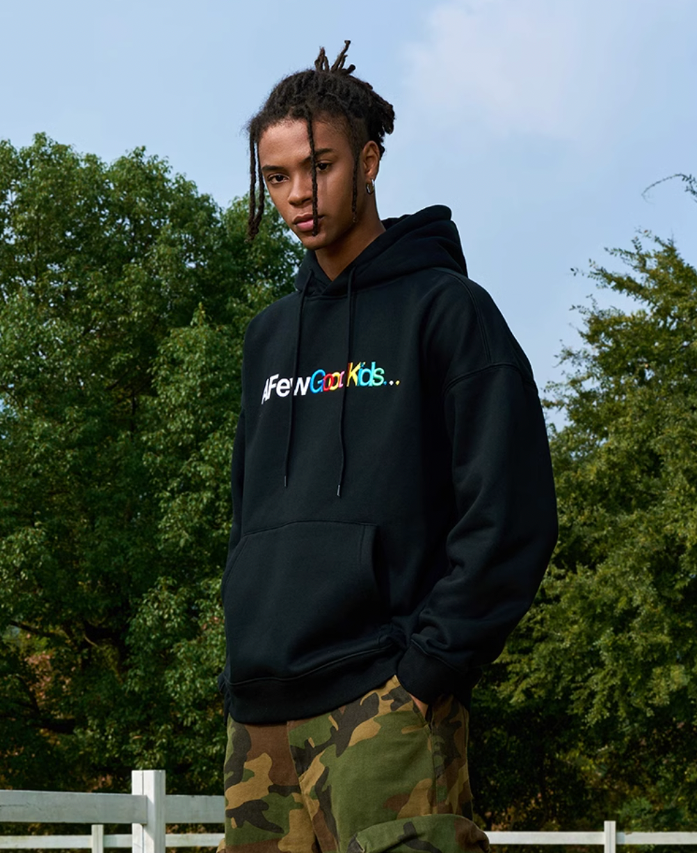 AFGK Gradient Logo Embroidered Hoodie