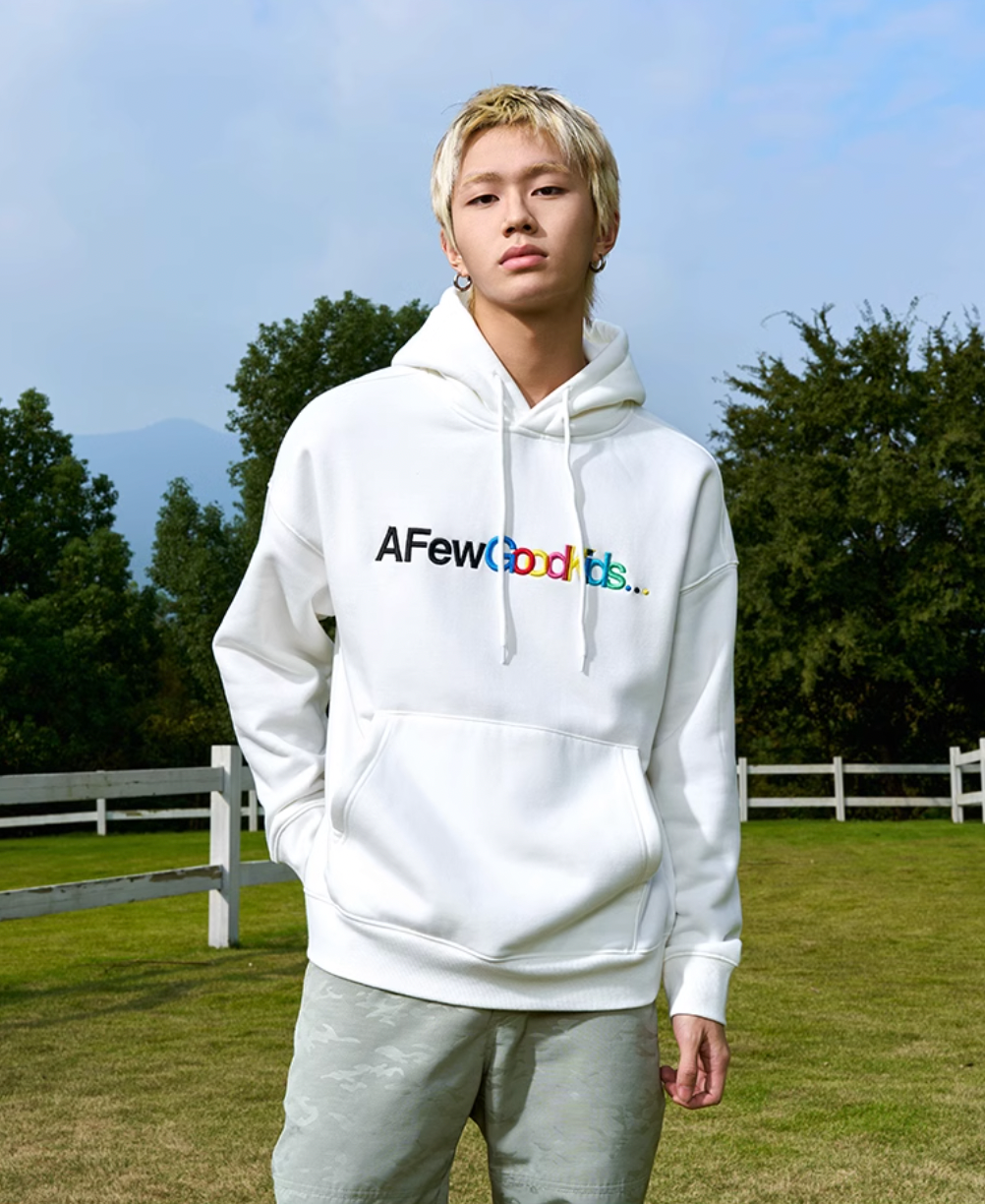 AFGK Gradient Logo Embroidered Hoodie