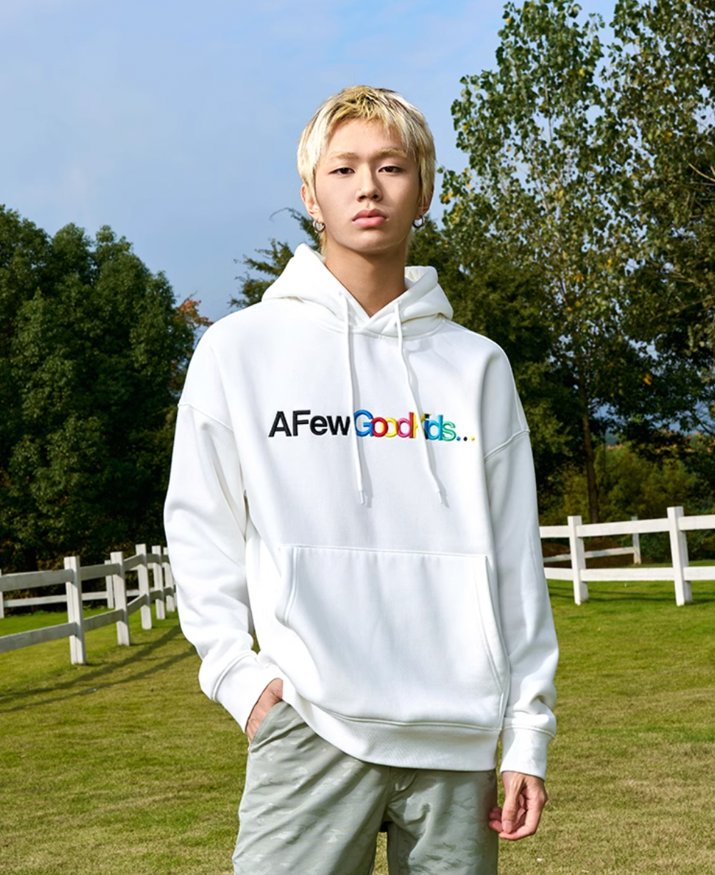 AFGK Gradient Logo Embroidered Hoodie