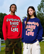 AFGK Slogan Letters Knit Sweater