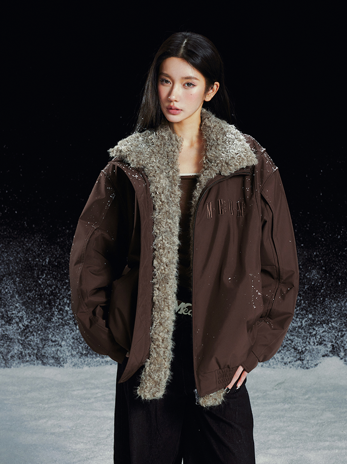 MEDM Removable Fur Lining Jacket