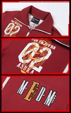 MEDM x EVA Line Art Body Contrast Color Track Jacket