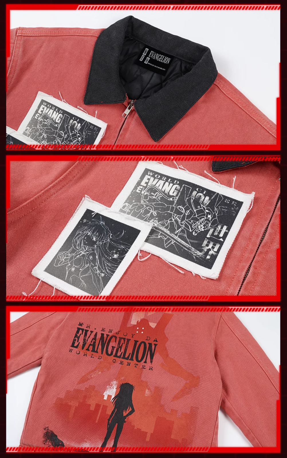 MEDM x EVA Unit-01, Unit-02 Washed Detroit Jacket