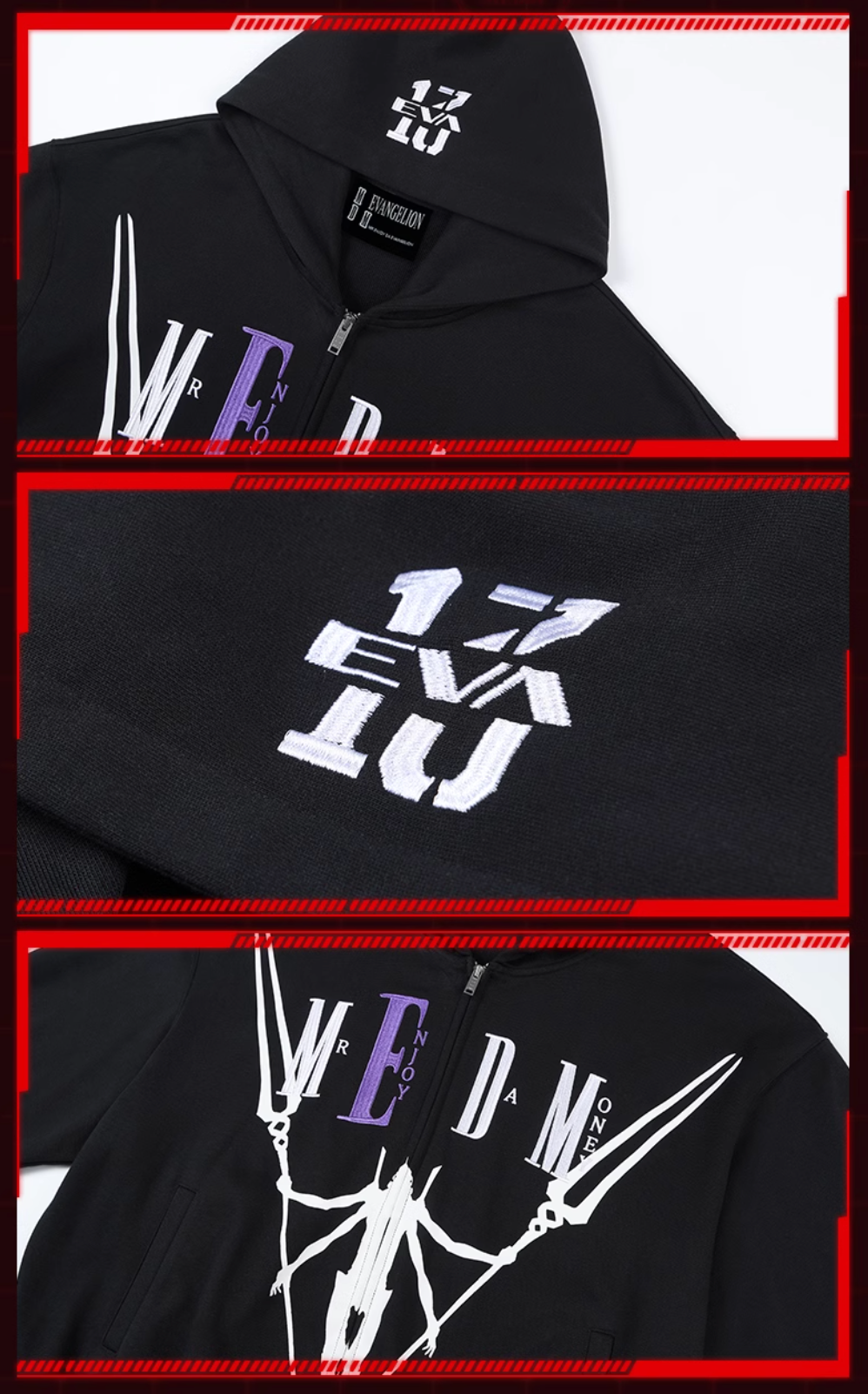 MEDM x EVA Unit-13 Zip-Up Hoodie