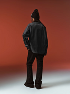 YADcrew 3D-Printed Tie & Badge Long-Sleeve Shirt