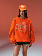 YADcrew Pearl-Embellished Snake Shadow Pattern Sweatshirt