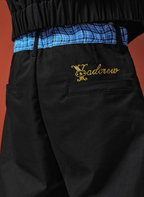 YADcrew Double-Waist Twisted Plaid Pants