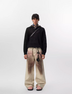 JHYQ Lightweight Jacquard Polo Knit Sweater