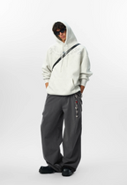JHYQ Arched Letters Logo Printed Hoodie