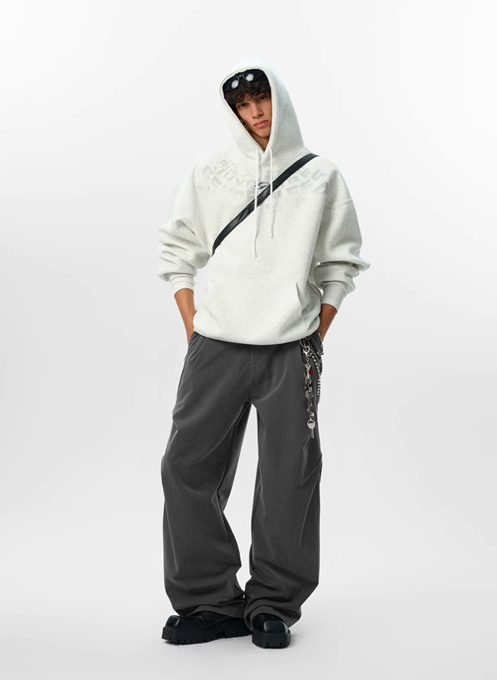 JHYQ Arched Letters Logo Printed Hoodie