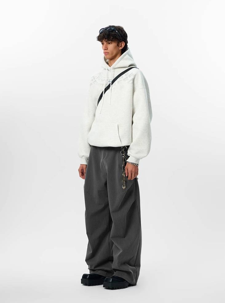 JHYQ Arched Letters Logo Printed Hoodie