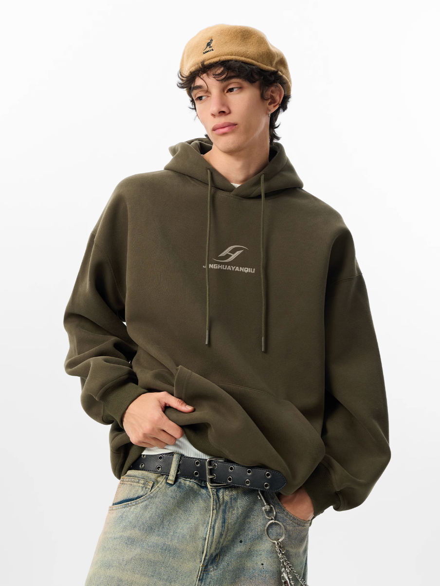 JHYQ Basic Paint Logo Printed Hoodie