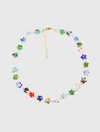 AWE Colorful Flower Star Pearl Necklace