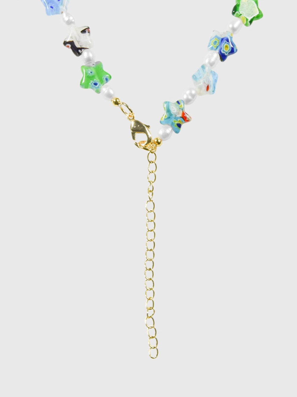AWE Colorful Flower Star Pearl Necklace