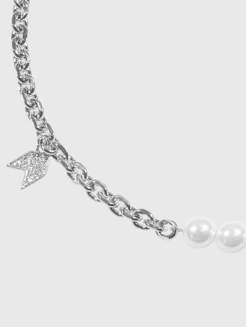 AWE Pearl & Charm Chain Necklace