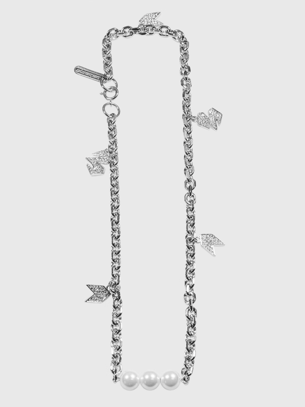 AWE Pearl & Charm Chain Necklace