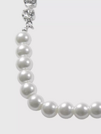 AWE Pearl Rhinestone Chain Necklace