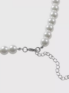AWE Pearl Rhinestone Chain Necklace