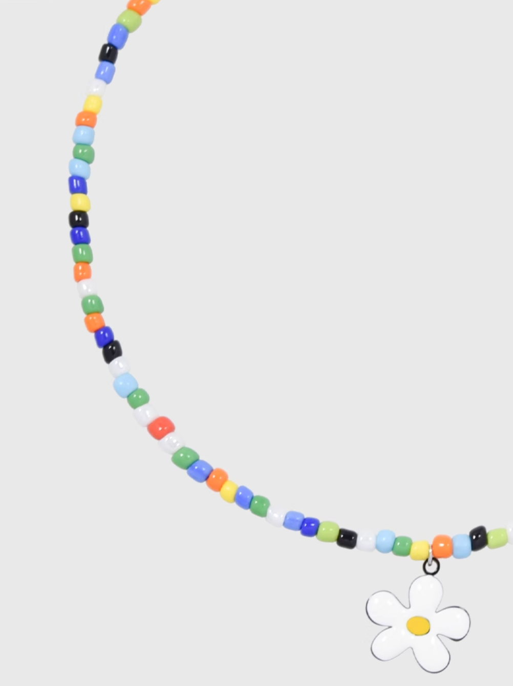 AWE Colorful Beaded Sunflower Necklace