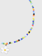 AWE Colorful Beaded Sunflower Necklace