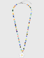 AWE Colorful Beaded Sunflower Necklace