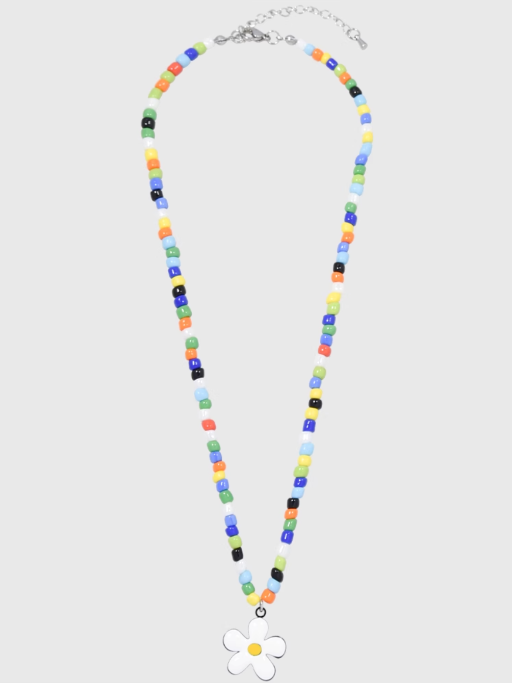 AWE Colorful Beaded Sunflower Necklace