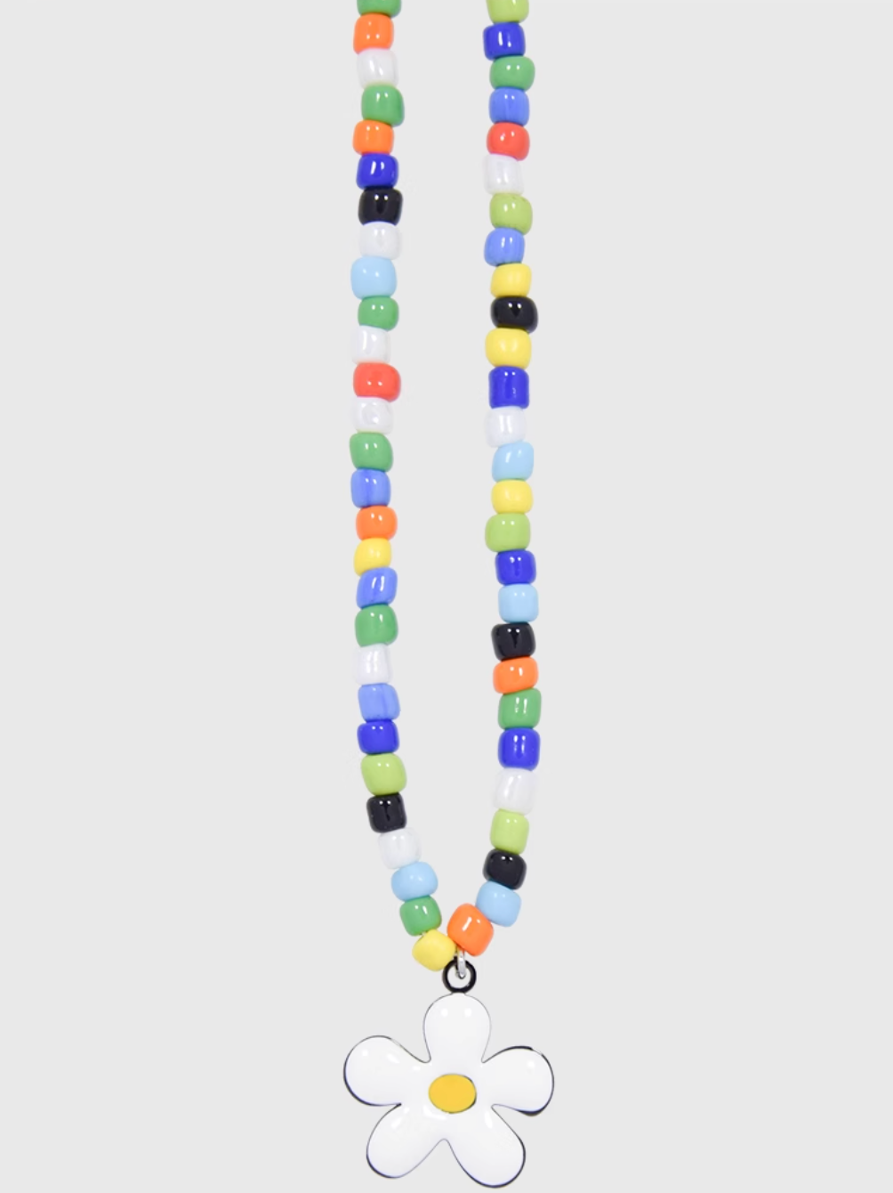AWE Colorful Beaded Sunflower Necklace