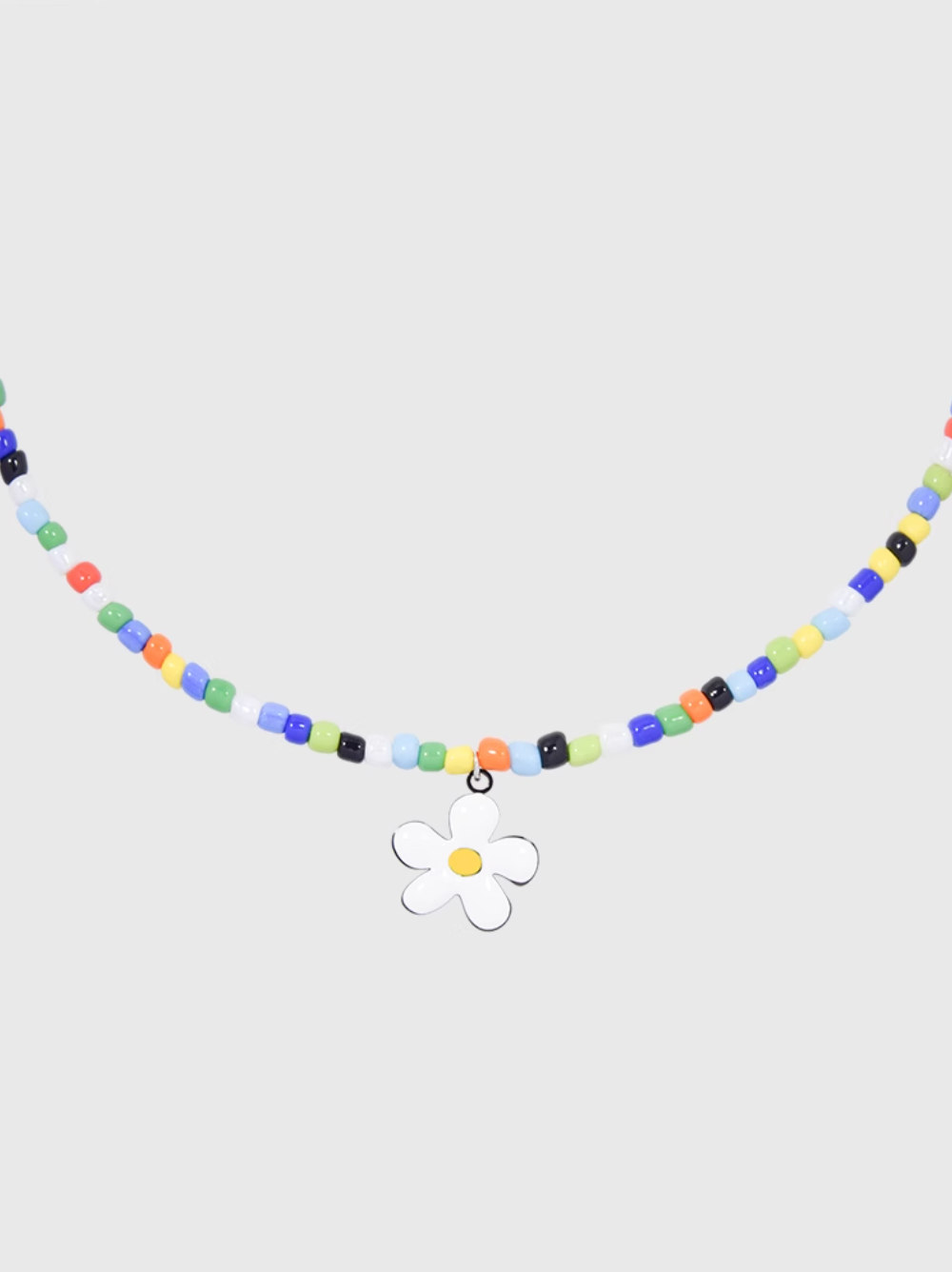 AWE Colorful Beaded Sunflower Necklace