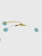 AWE Crystal Beaded Flower Necklace