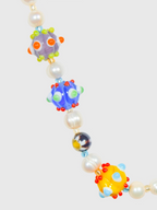 AWE Colorful Love Heart Beaded Pearl Necklace