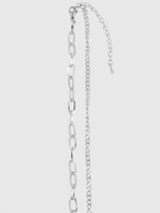 AWE Diamond Pin Black Heart Chain Necklace