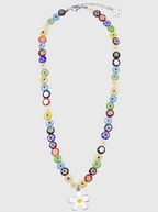 AWE Sunflower Daisy Large Beaded Necklace