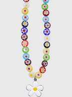 AWE Sunflower Daisy Large Beaded Necklace
