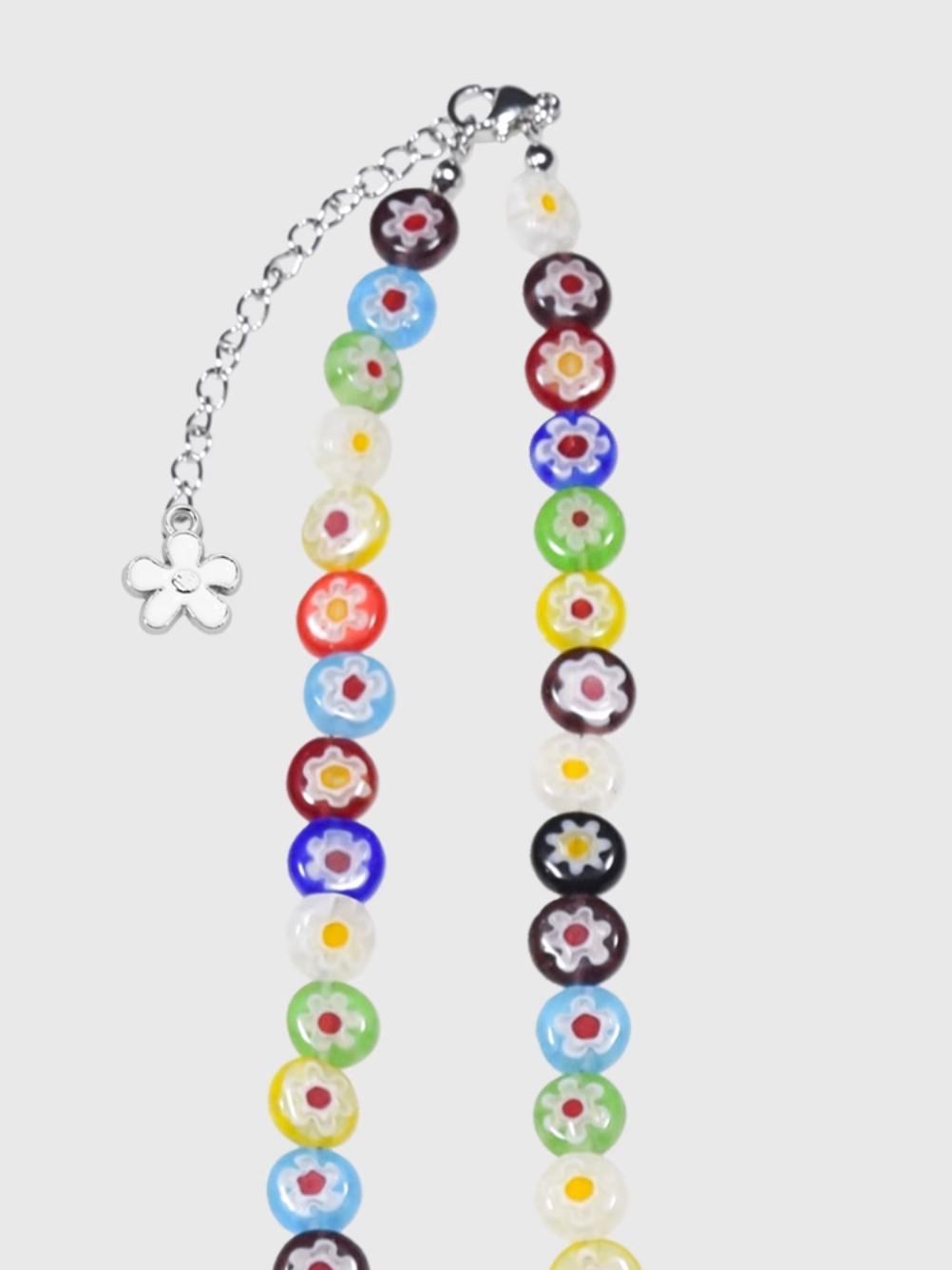 AWE Sunflower Daisy Large Beaded Necklace
