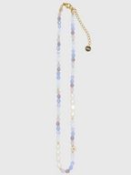 AWE Crystal Beaded Pearl Daisy Necklace