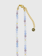 AWE Crystal Beaded Pearl Daisy Necklace