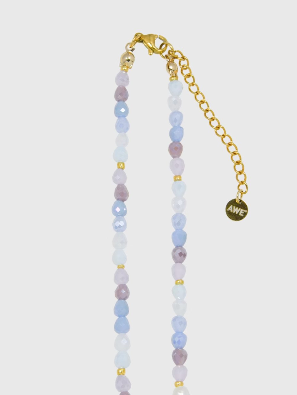 AWE Crystal Beaded Pearl Daisy Necklace