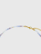 AWE Crystal Beaded Pearl Daisy Necklace