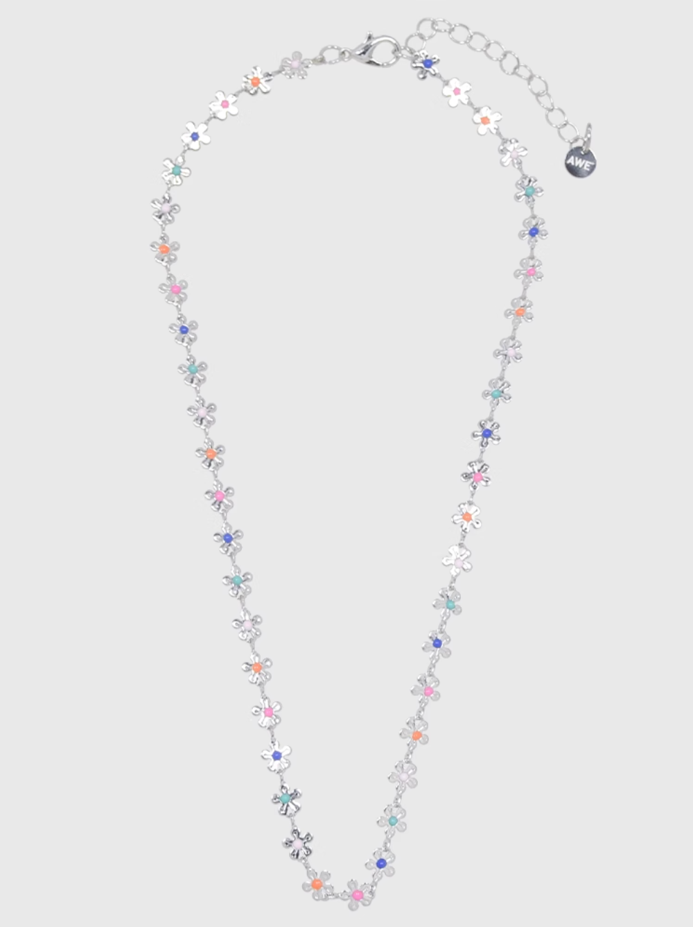 AWE Rainbow Small Daisy Chain Necklace