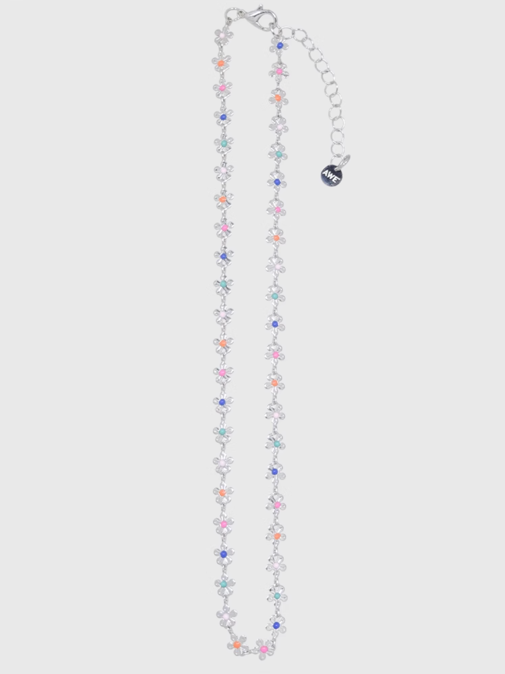 AWE Rainbow Small Daisy Chain Necklace