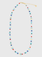 AWE Blue Waves Turquoise Beaded Necklace
