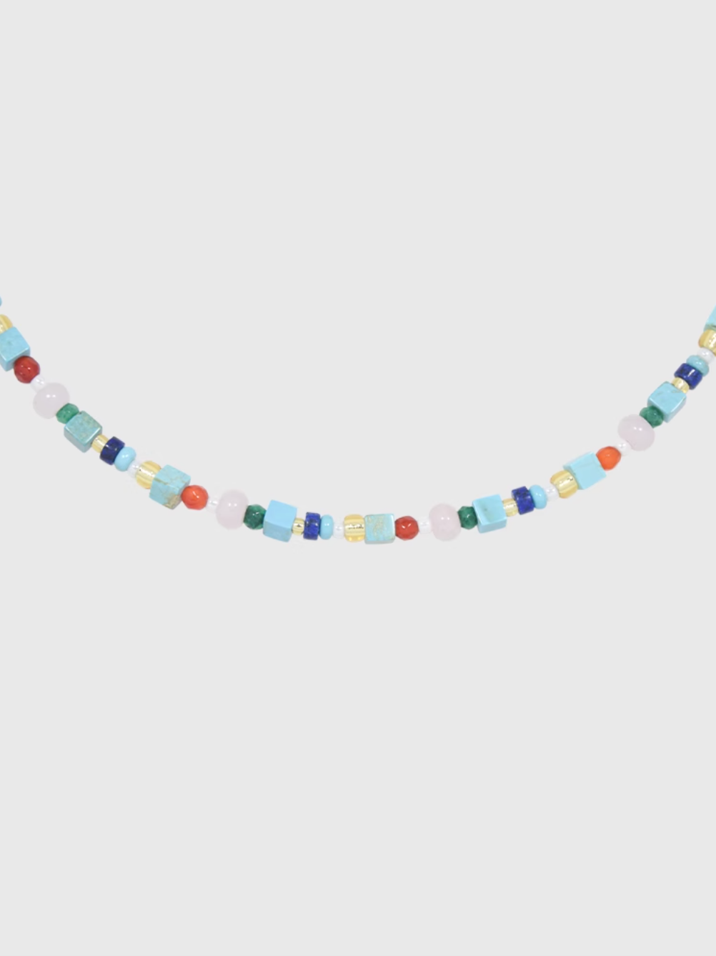 AWE Blue Waves Turquoise Beaded Necklace