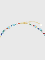 AWE Blue Waves Turquoise Beaded Necklace